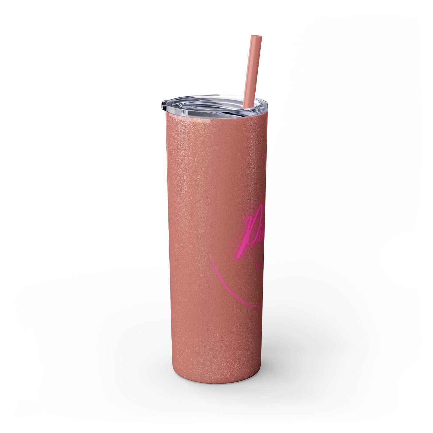 Pink But Lethal Skinny Tumbler – Sip with Power 💀💖✨