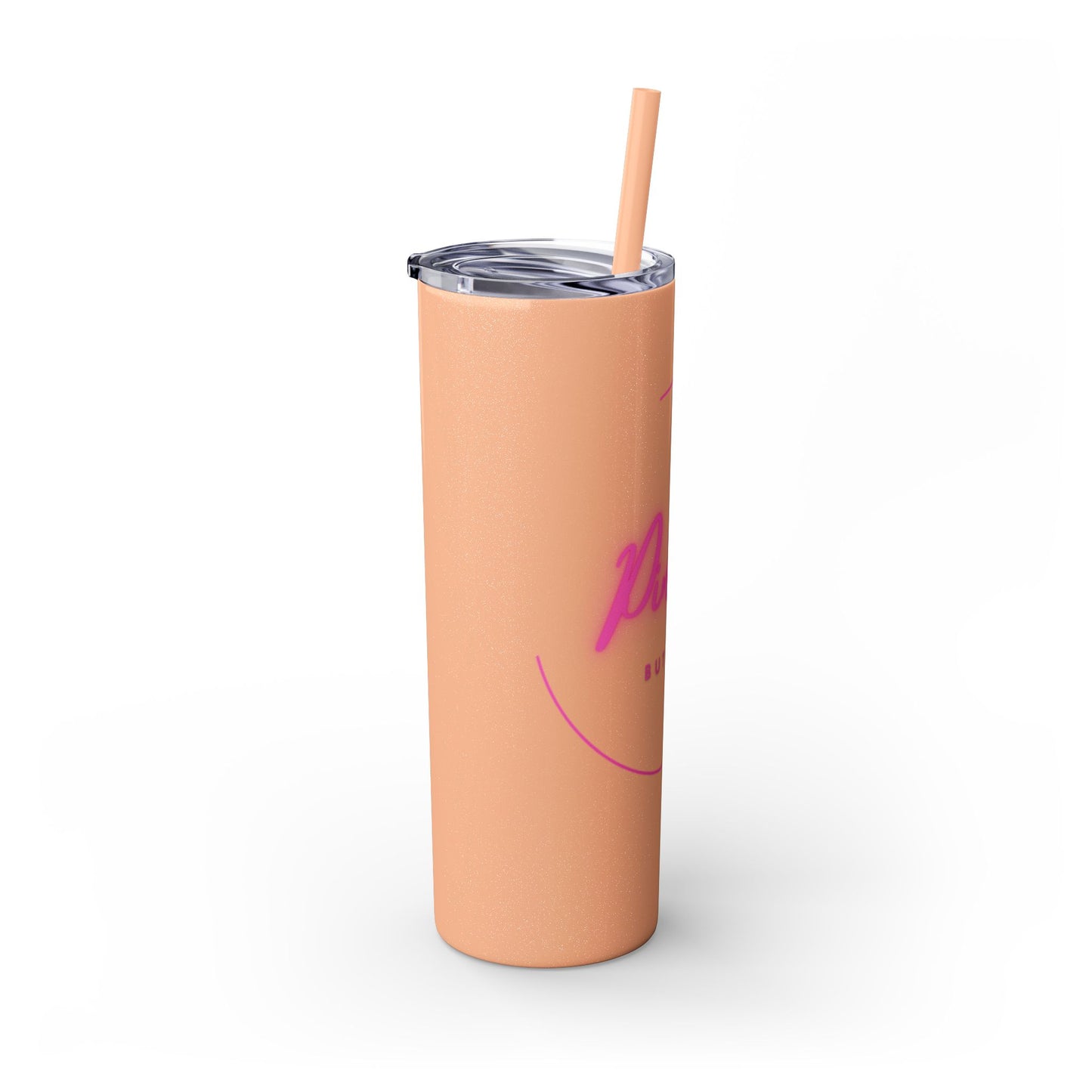 Pink But Lethal Skinny Tumbler – Sip with Power 💀💖✨